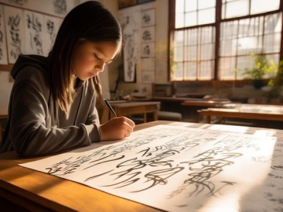 四年级下册硬笔书法作品，青春墨迹展风采