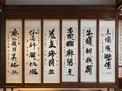 墨舞风华，五字四行书法之美鉴赏
