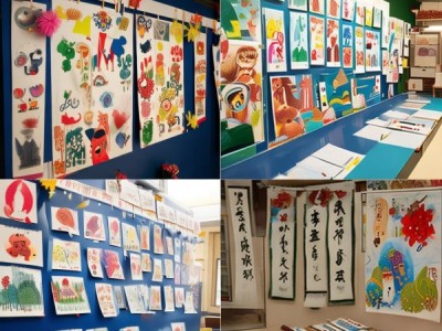 一年级庆元旦书画展，童趣盎然，墨香迎新岁