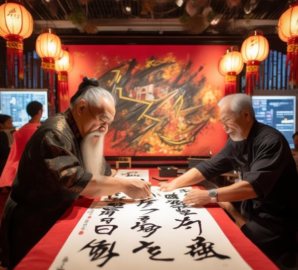 腊八节，心潜书法中的传统与现代交融之美,腊八节，心潜书法中的传统与现代交融之美,书法艺术,第1张