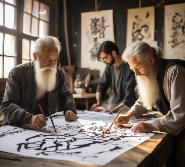 三人行书画艺术学校，硬笔书法艺术薪火相传，创新绽放,三人行书画艺术学校，硬笔书法艺术薪火相传，创新绽放,书法艺术,第1张